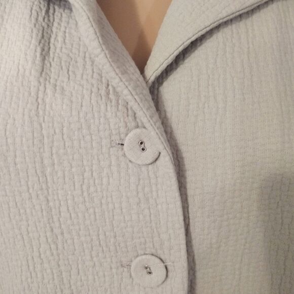 NWT Eileen Fisher Women's Size Large Eco Cotton Blend Jacquard Button Up Jacket - Picture 5 of 12